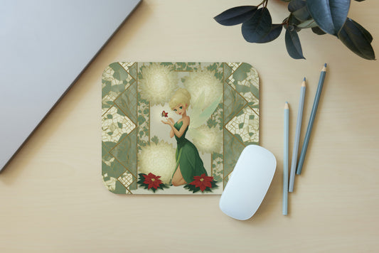 Green princess mouse pad