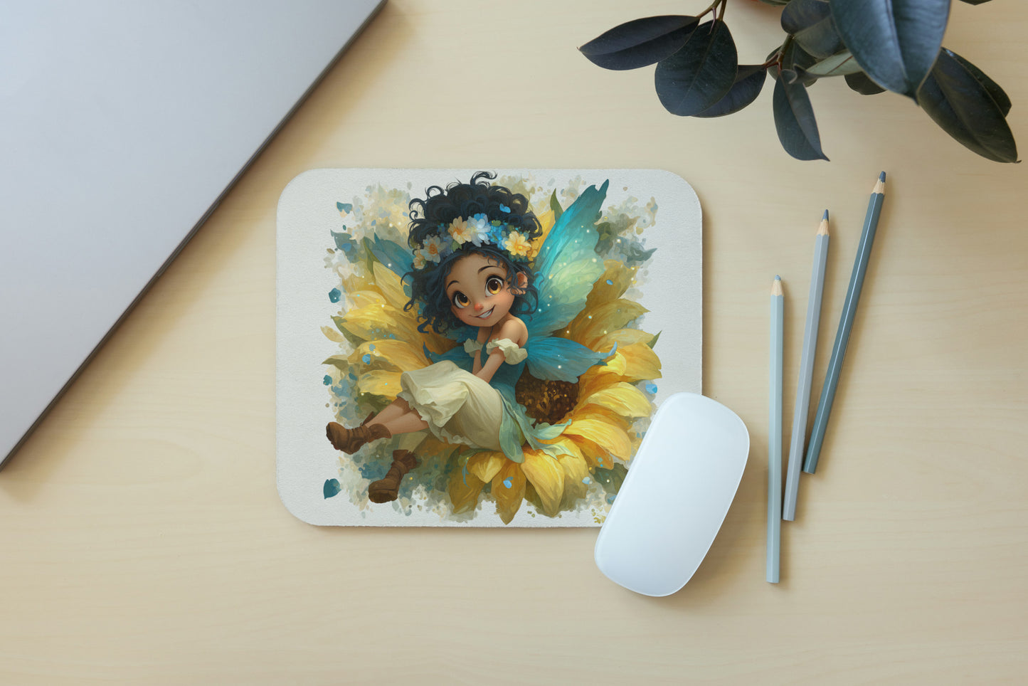 Sunflower mouse pad