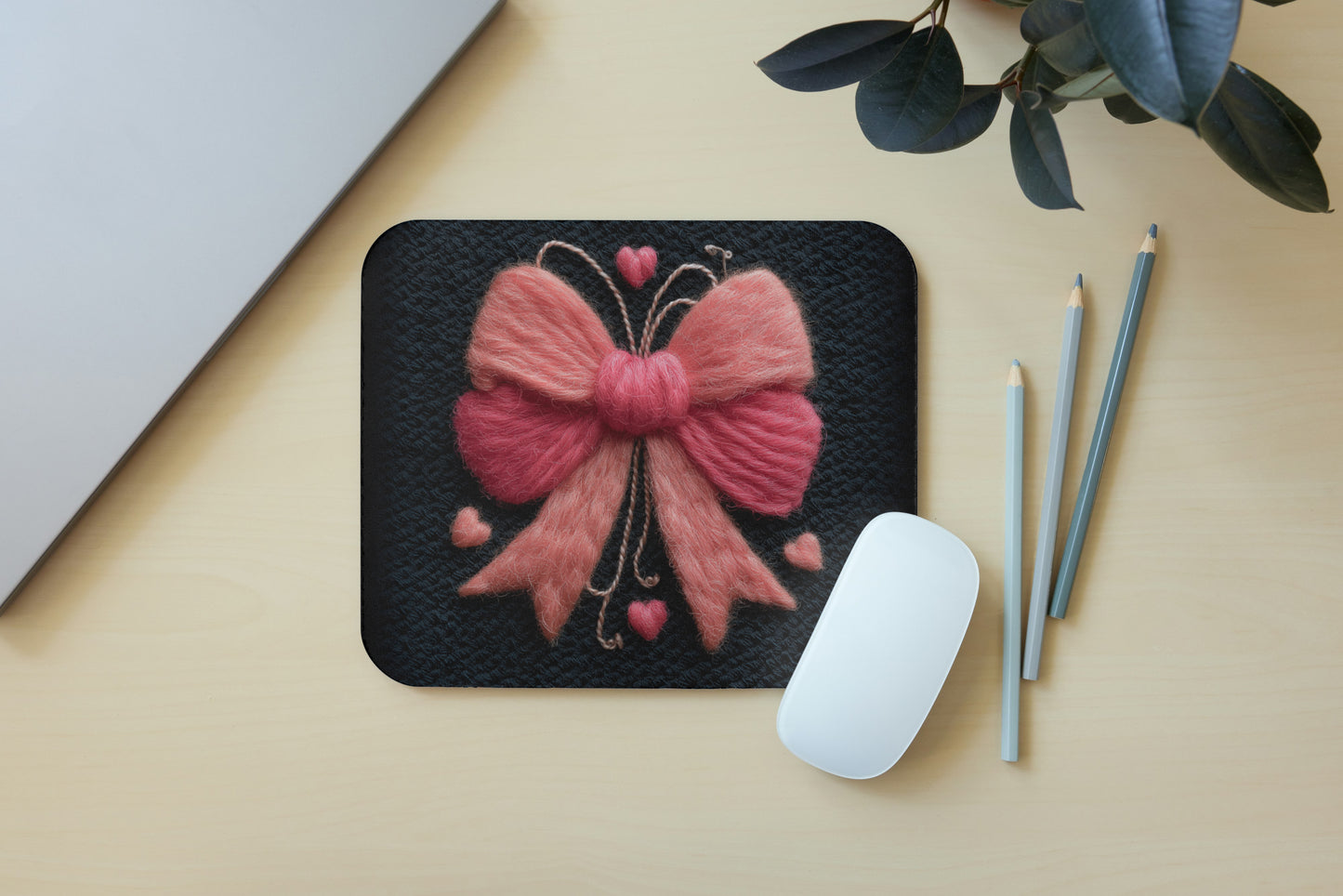 Bordery bow mouse pad