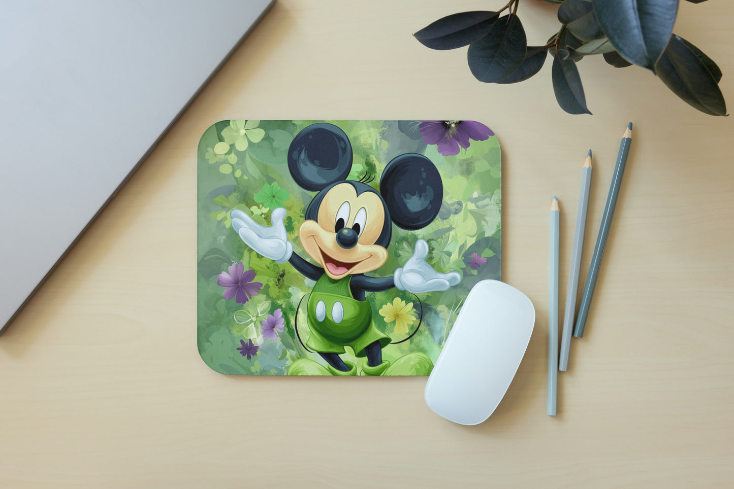 Green mouse pad
