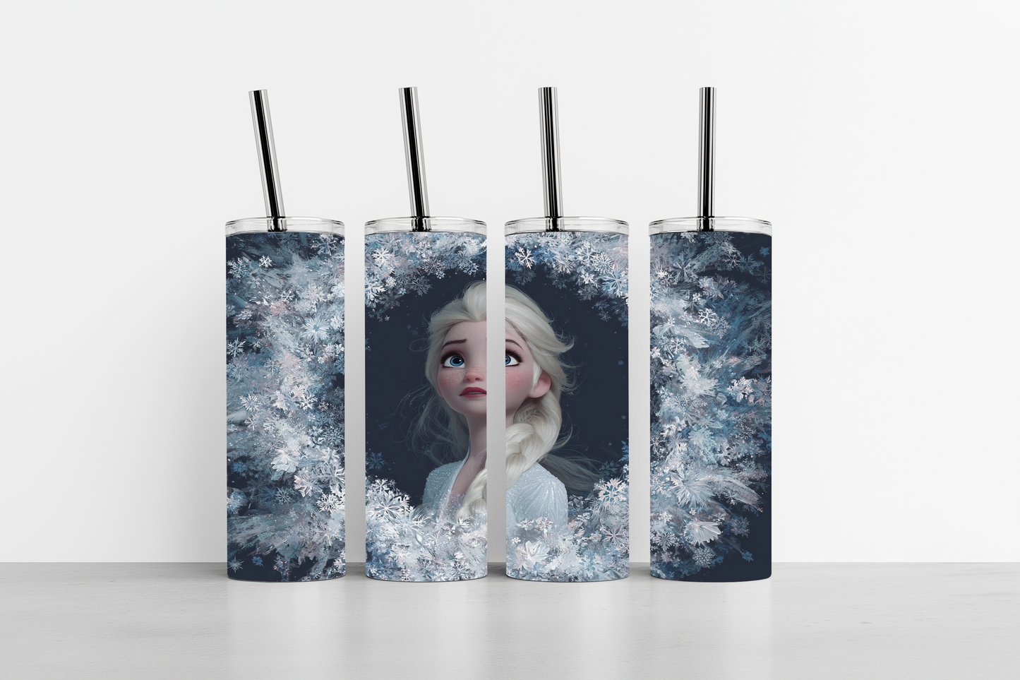 Blizzard Wreath 20oz skinny tumbler