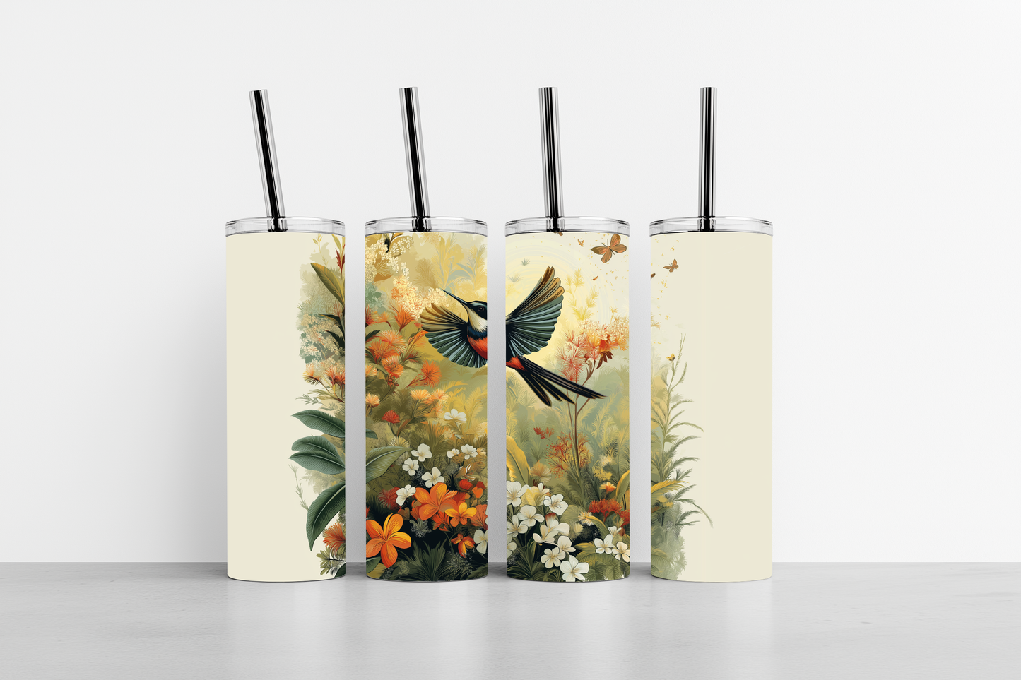 Feathered Harmony 20oz skinny tumbler