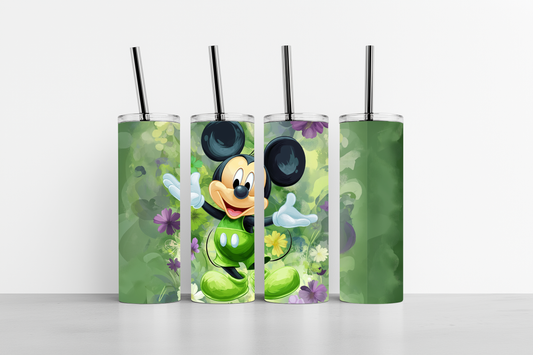 Green Maxie Mouz 20oz skinny tumbler