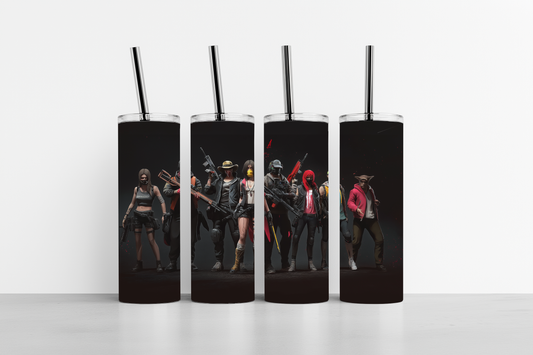 Royale battle 20oz skinny tumbler