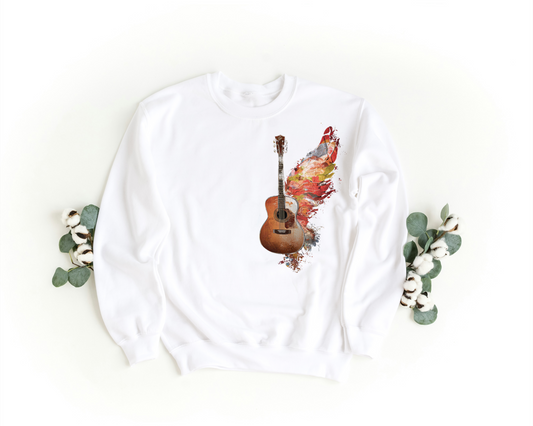 The wing guitar DTF transfer