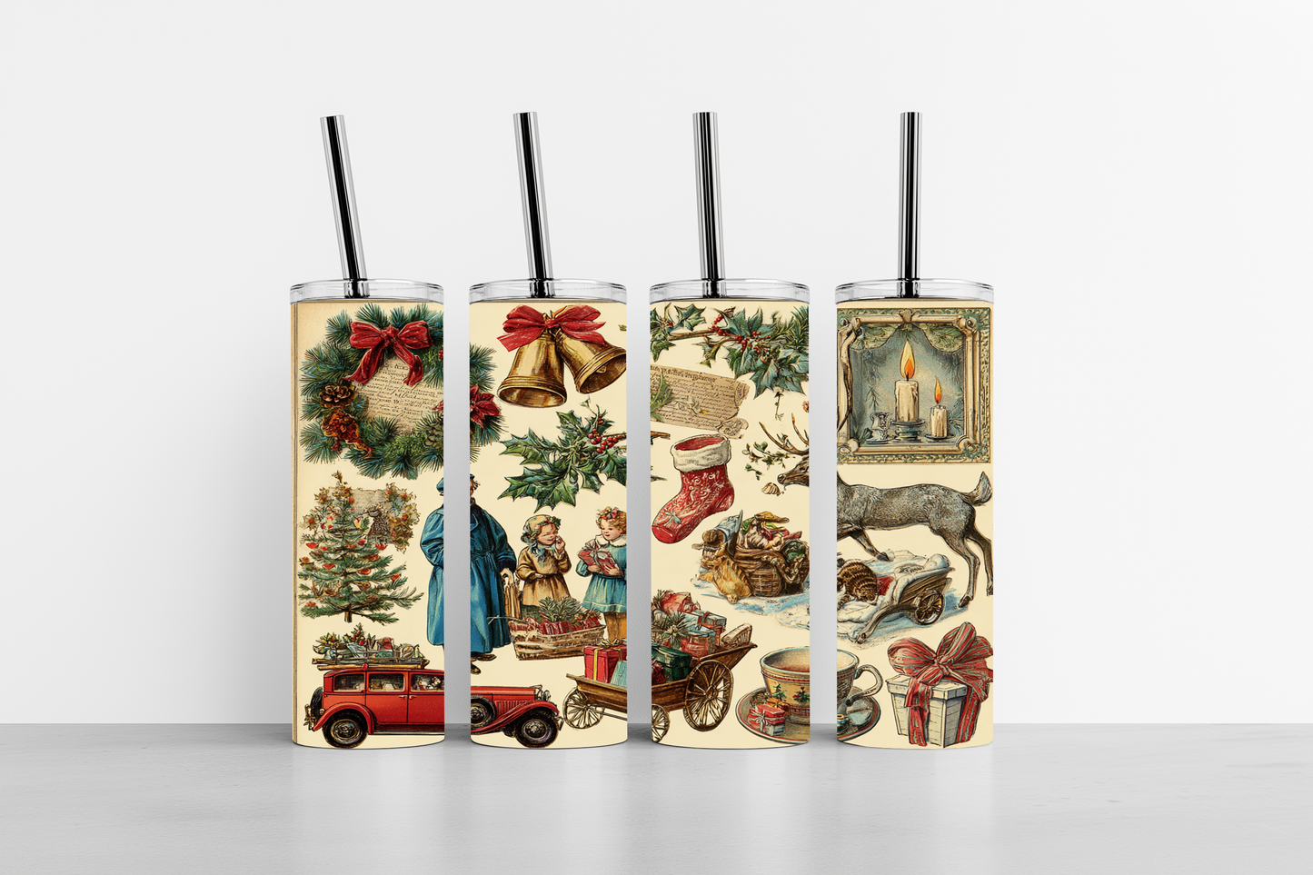 Gobelet isotherme vintage de Noël de 59 cl